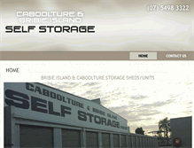 Tablet Screenshot of caboolturebribieselfstorage.com.au